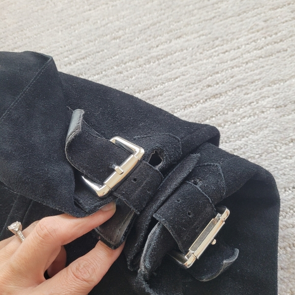 H&M HIGH HEELS OVER KNEE BOOTS REAL SUEDE LEATHER LIMITED EDITION - Picture 2 of 7